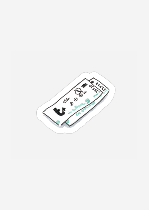 Sticker Ticket de métro