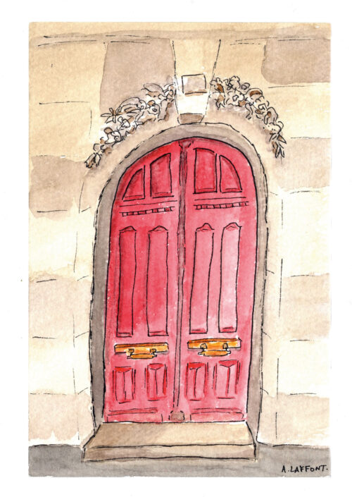 Porte rouge